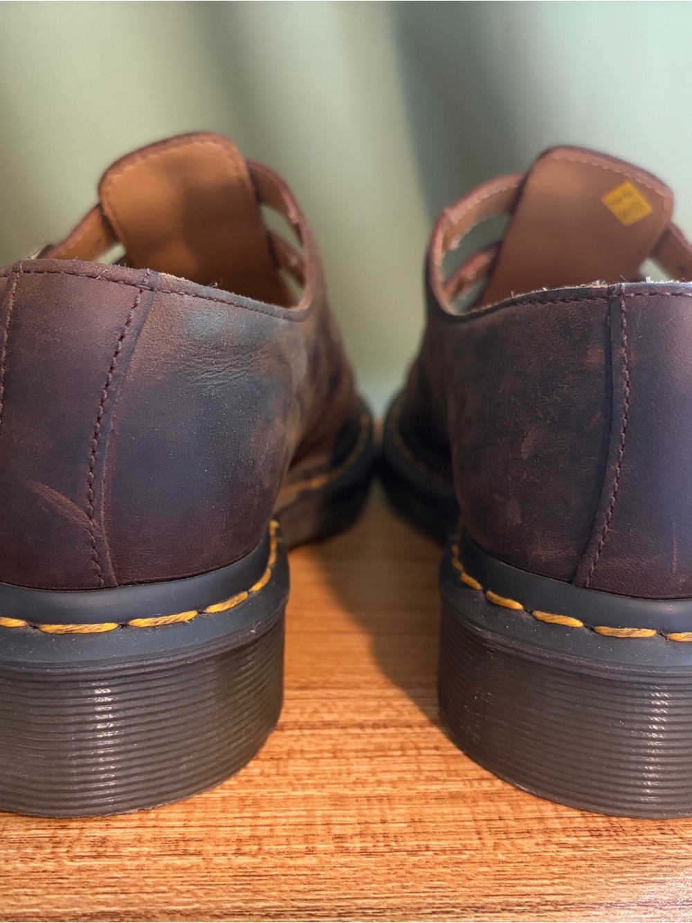 Dr. Martens Brown Double-Buckle Mary Jane Shoes - Picture 4 of 10